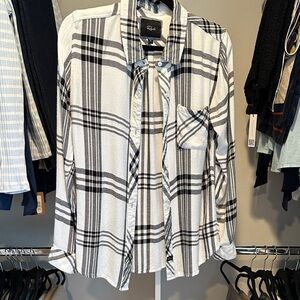 RAILS Black and White Plaid (flannel) Shirt
